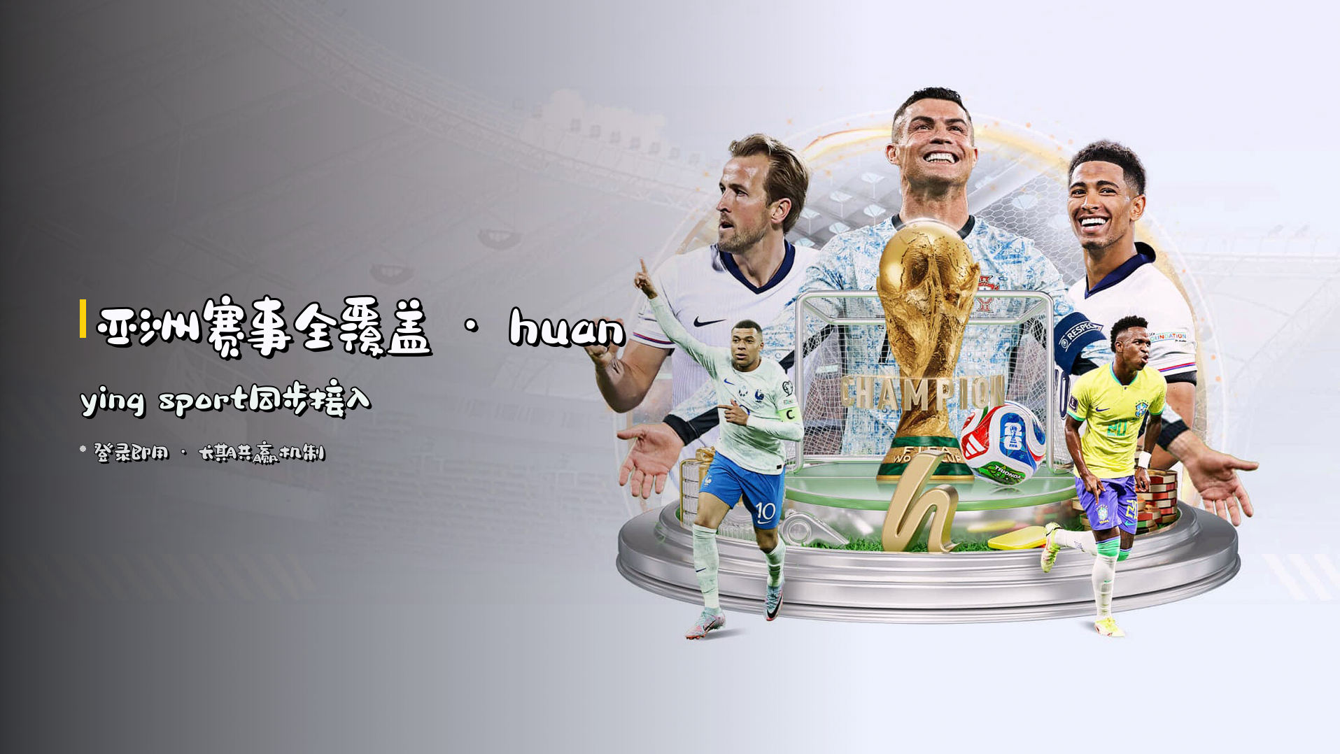 <strong>亚洲赛事全覆盖</strong> · huanying sport同步接入